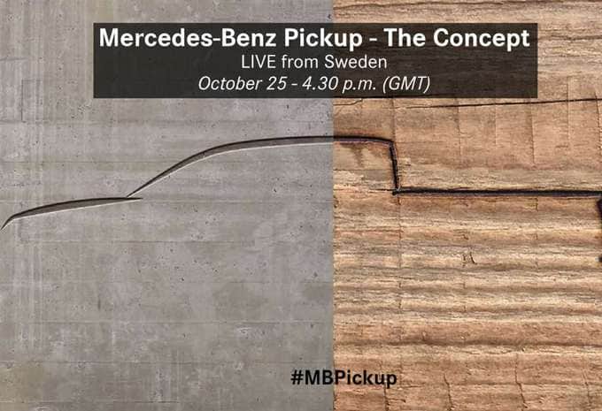 Mercedes va présenter un pick-up, les invitations sont lancées