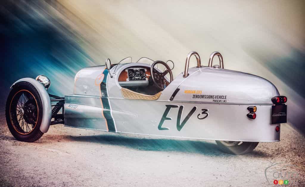 La Morgan EV3 électrique de sera présentée à Genève