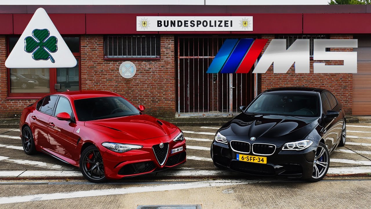 Giulia Quadrifoglio Verde vs BMW M5 : duel insolite