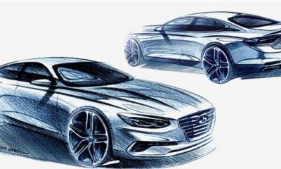 Un croquis pour donner une idée de la 6e génération de la Hyundai Grandeur